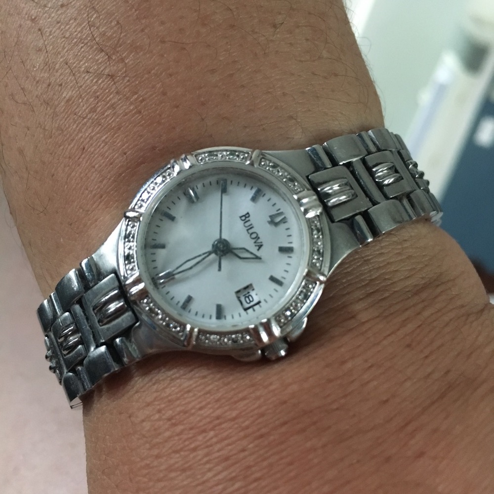 Bulova - Diamond Faced Watch